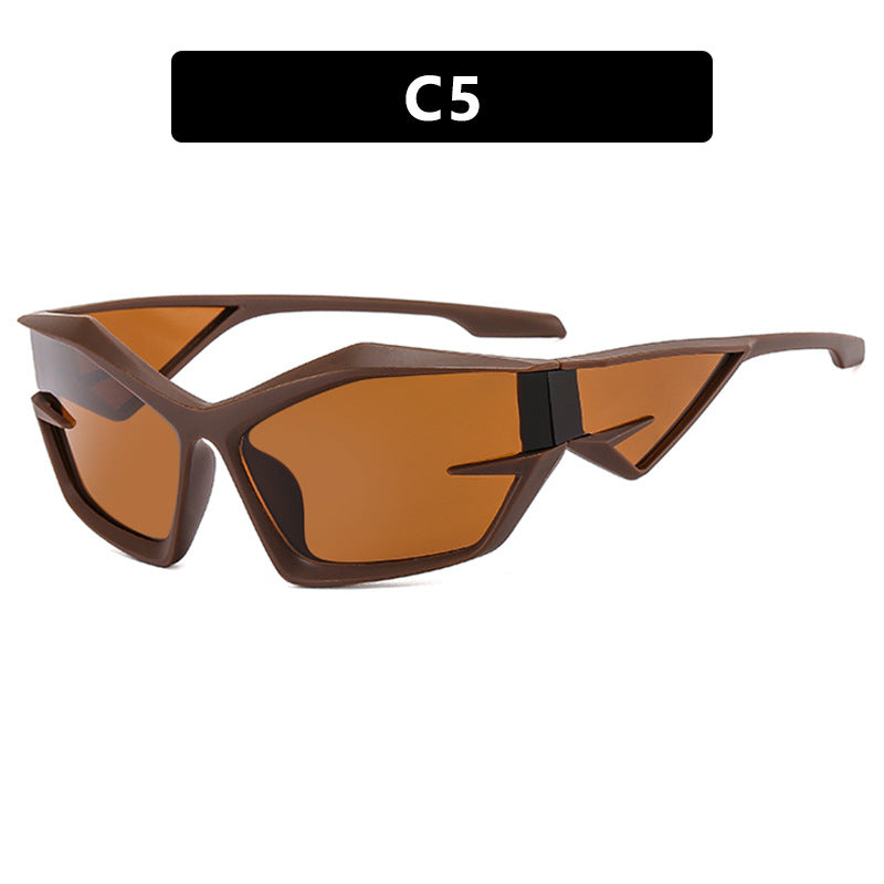 Damen futuristische Sport-Sonnenbrille Brehn