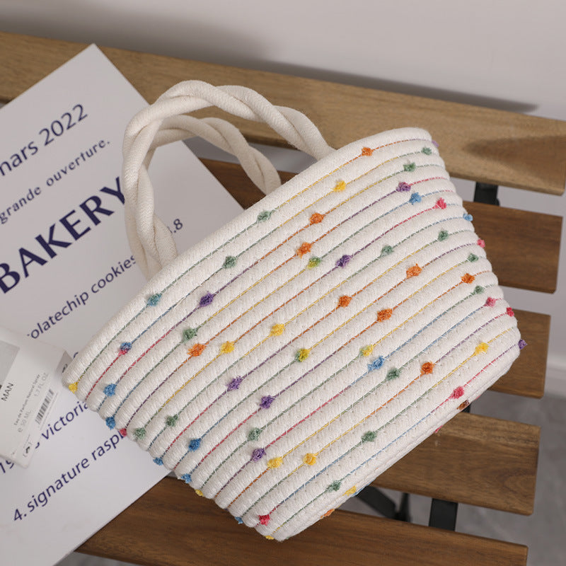 Dekorative Baumwollkorb Tasche Brehn