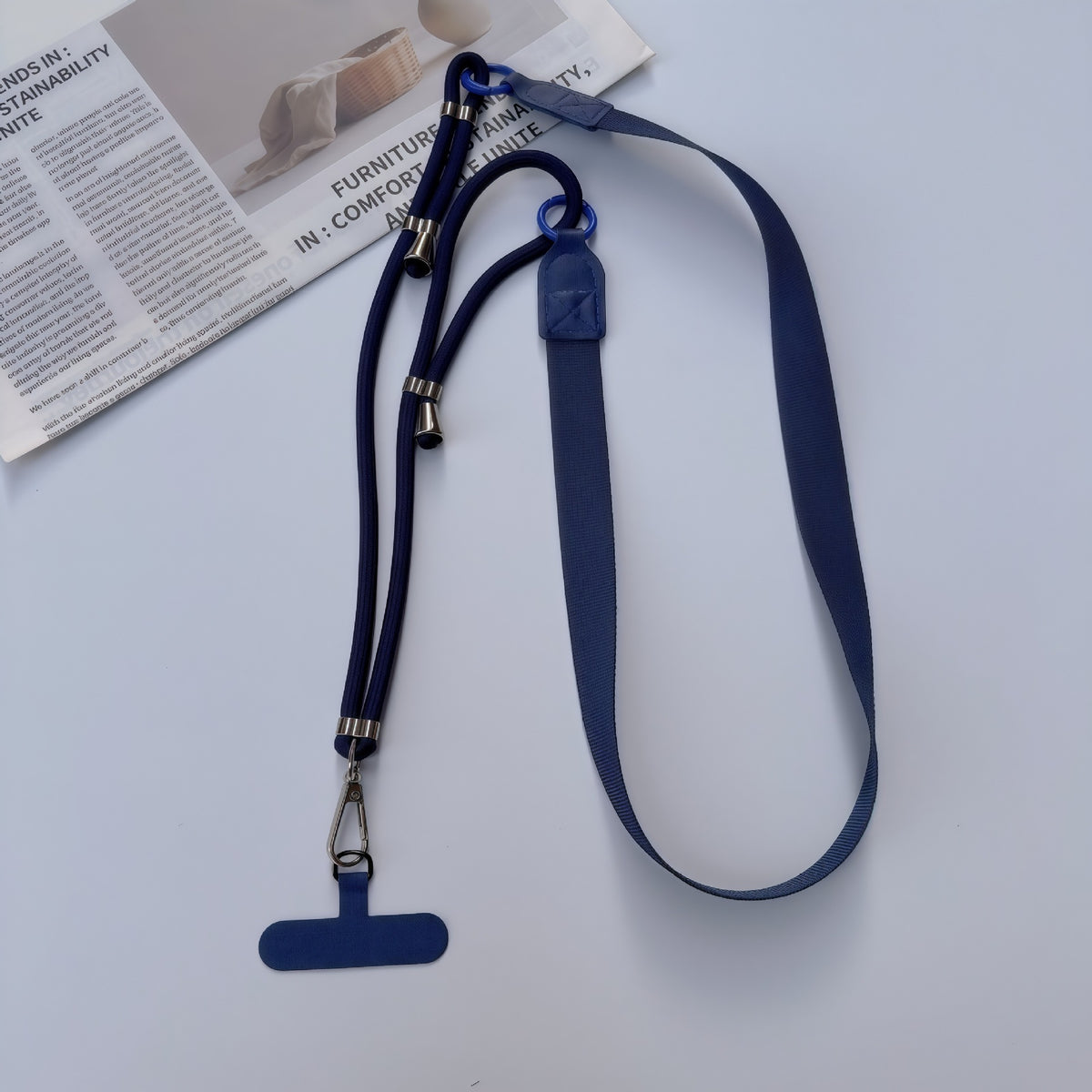 Multifunktionale verstellbare Halskette mit ID-Halter Brehn