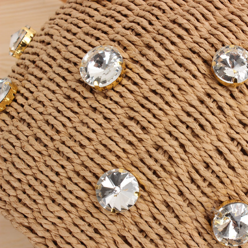 Modische Korbtasche mit Glitzernden Details Brehn