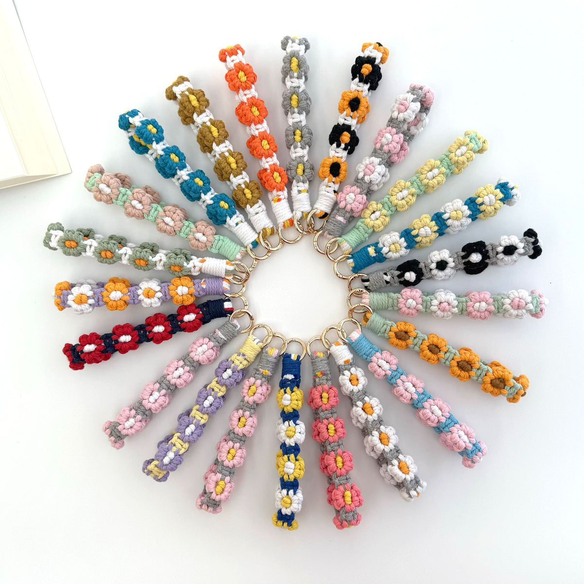 Floral Makramee Schlüsselanhänger Halter Brehn