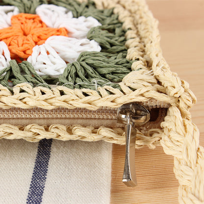 Handgeknüpfte Umhängetasche Im Floralen Design Brehn