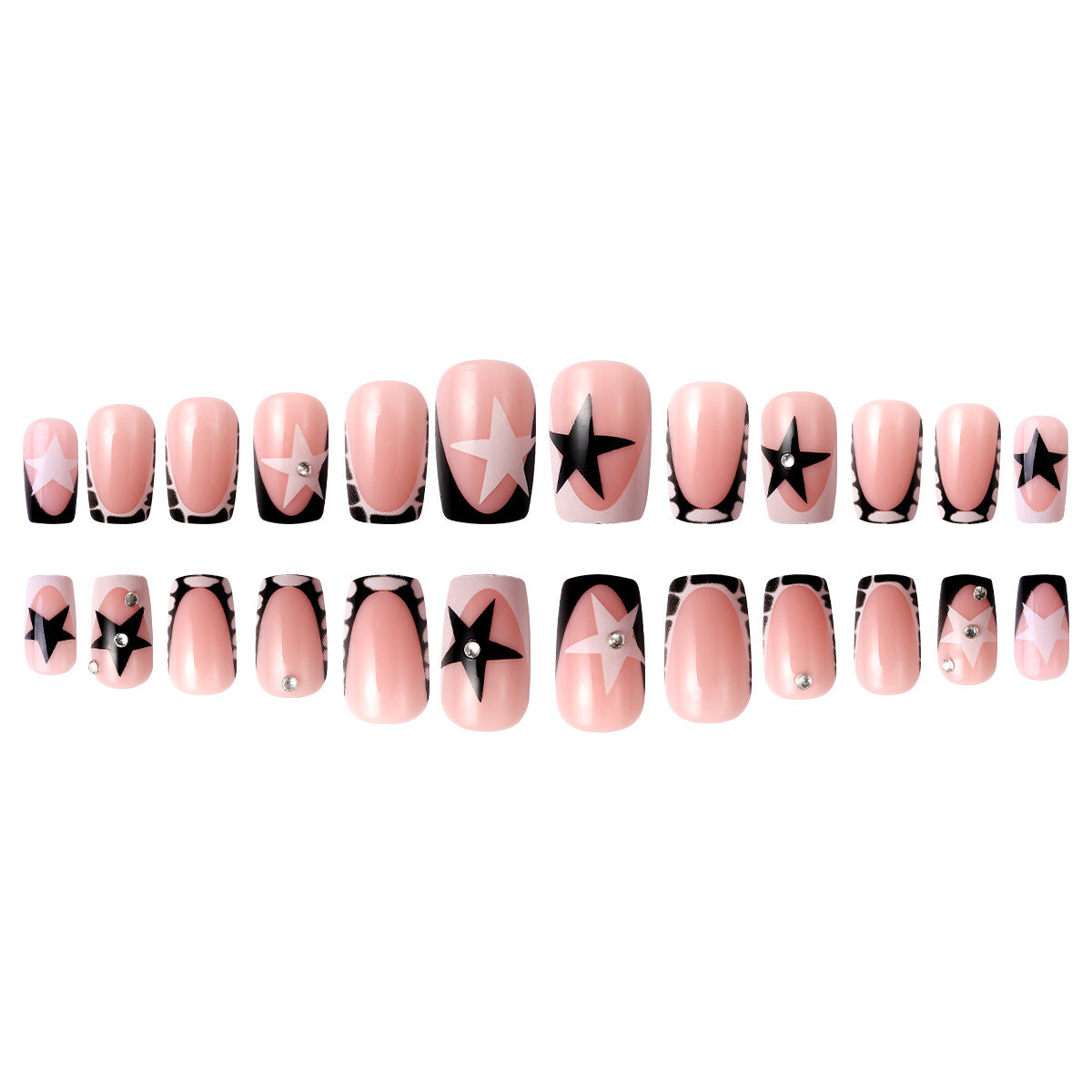 Elegantes Künstlerisches Press-On Nagelkunst Set Brehn