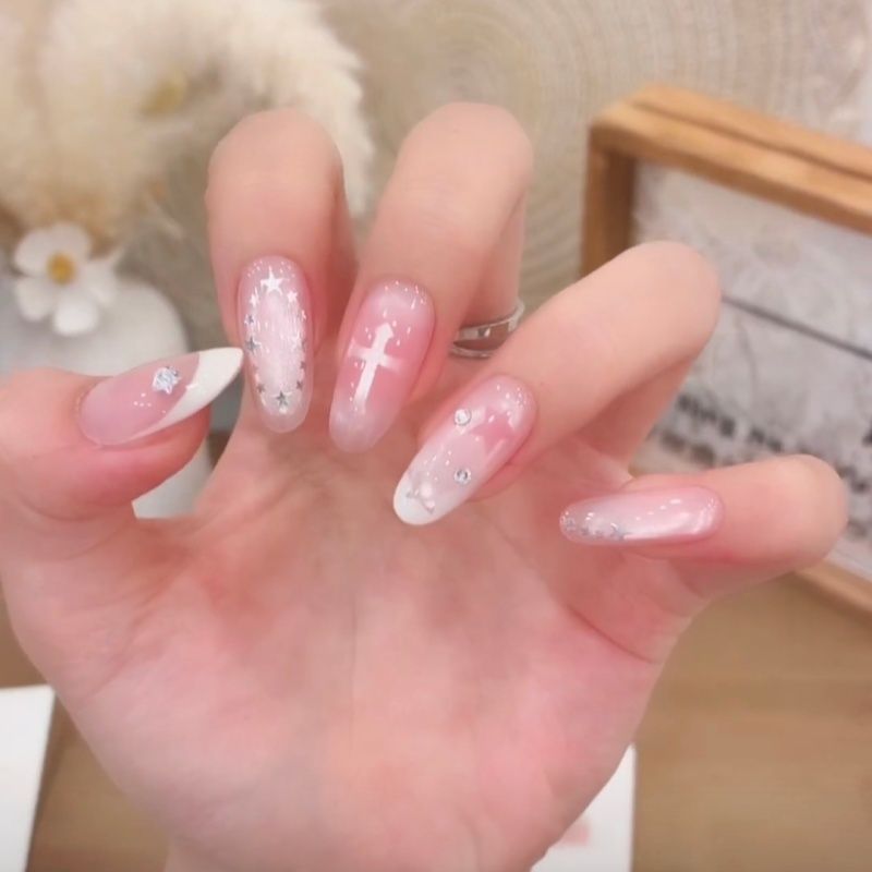 Dekoratives Ombre Press-On Nagelset Brehn