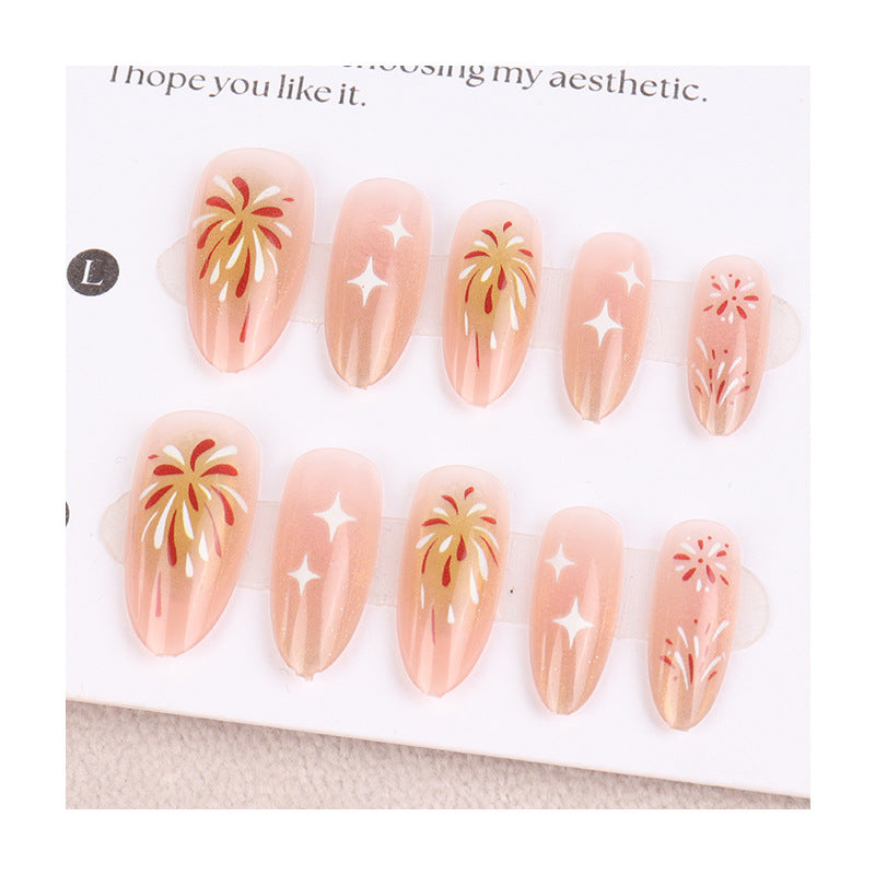 Handgefertigtes Press-On Nagelkunst-Set Brehn