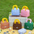 Isolierte Lunch-Tasche Mit Bunten Griffen Brehn