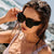Damen Modische quadratische Sonnenbrille mit innovativem Design Brehn