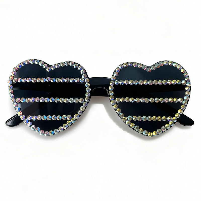 Dekorative Strass-verschönerte herzförmige Sonnenbrille Brehn 1787141270