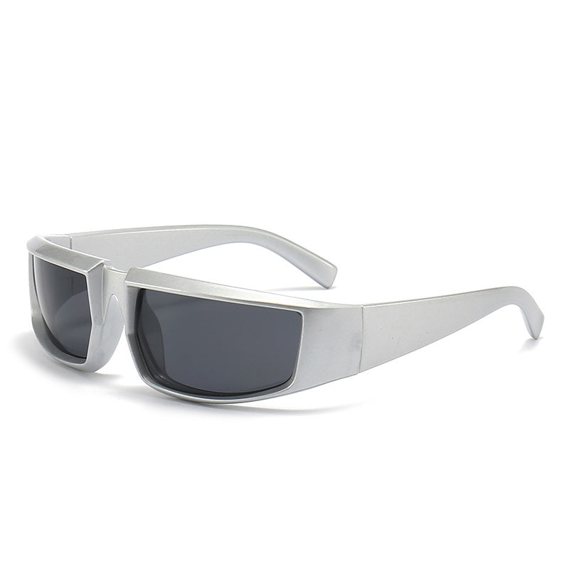 Damen stylische Sonnenbrille im futuristischen Design Brehn