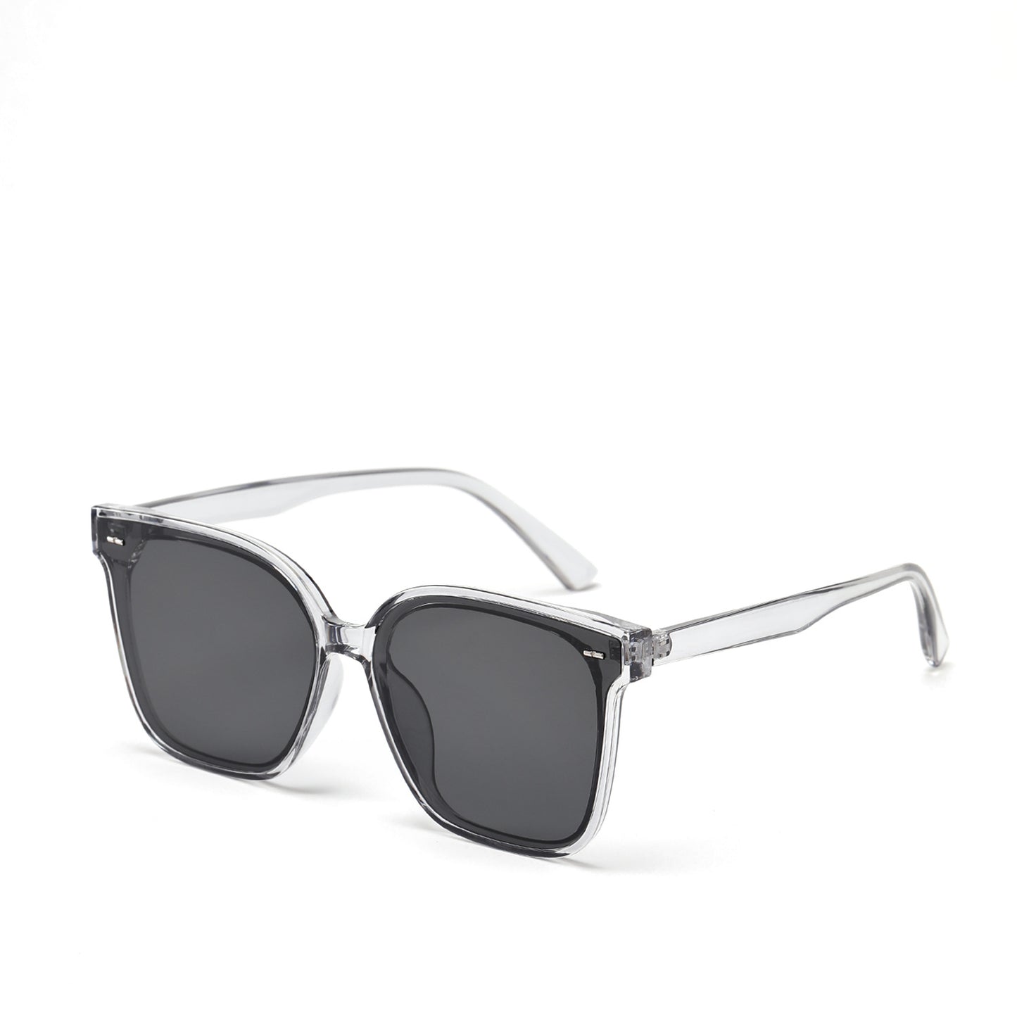Damen moderne quadratische Sonnenbrille mit transparentem Rahmen Brehn 1780030387