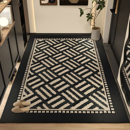 Moderner geometrischer Muster-Bereichsteppich