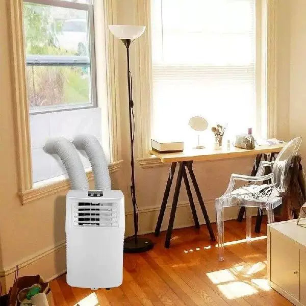 Unisex Einheitsgröße verstellbare Fensterbelüftungsadapter-Kit für tragbare Klimaanlagen mit Reißverschluss-Stoffpanel und Klebeband mit Haken und Schleife Brehn