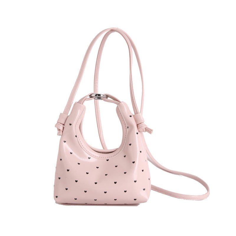 WoCute Herz-Muster Mini Schultertasche Brehn