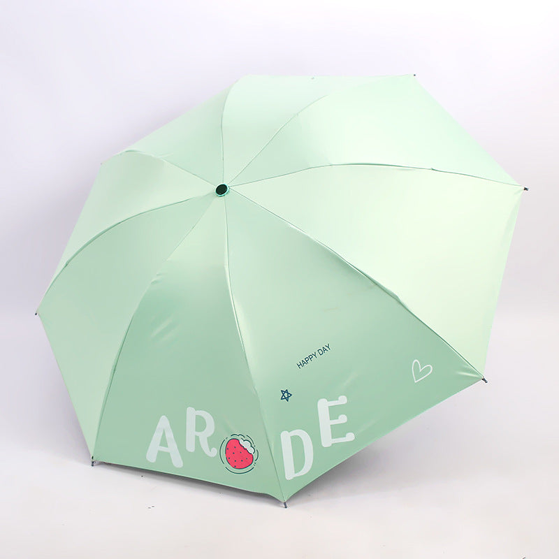 Damen Faltbarer Regenschirm mit fröhlichem Design Brehn