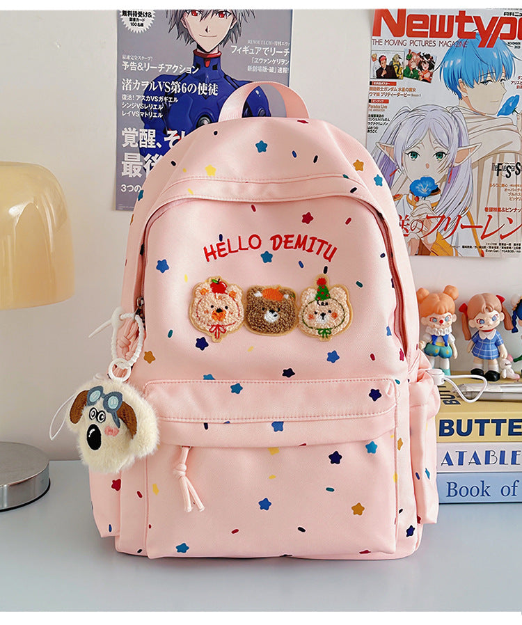 Kinderrucksack im cartoonhaften Design inspiriert von Spielzeug