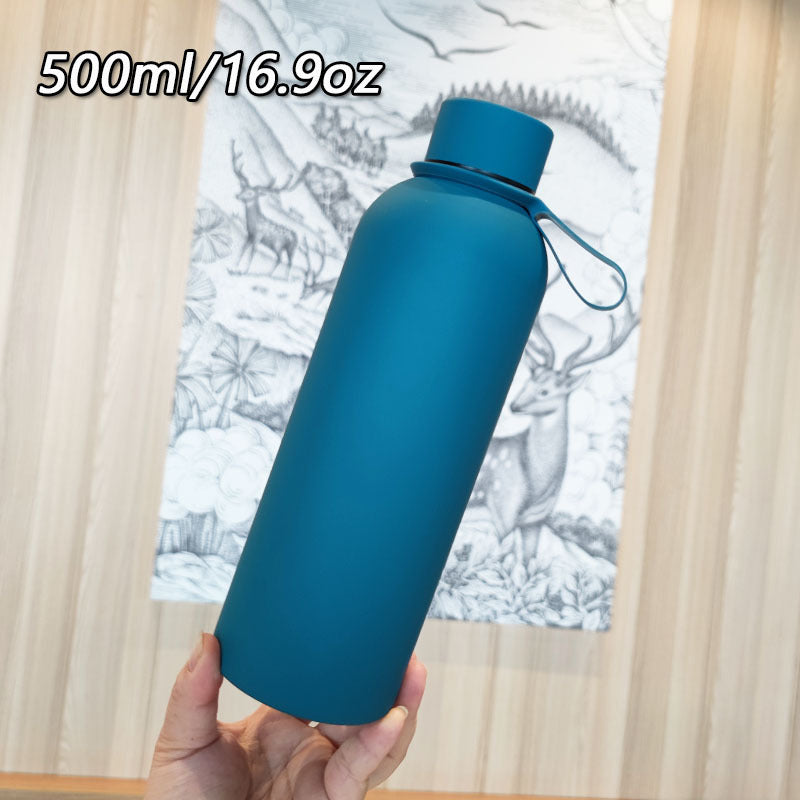 Damen Hochwertige Edelstahltrinkflasche mit rutschfestem Griff Brehn