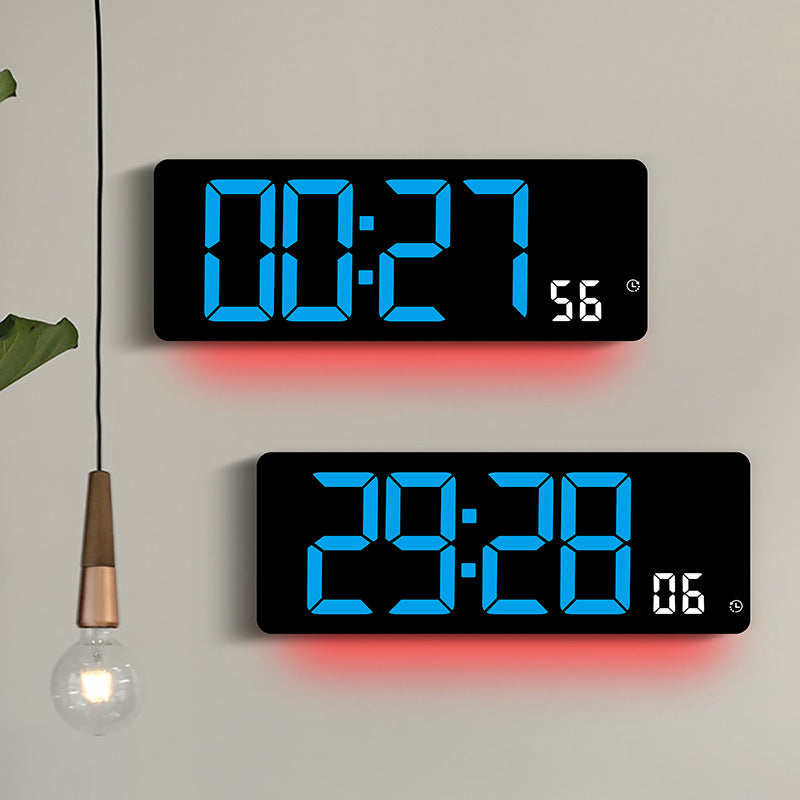 Digitaler Multifunktionswecker mit farbiger LED-Anzeige Brehn