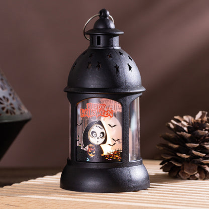 Dekorative Laterne mit Halloween-Motiv
