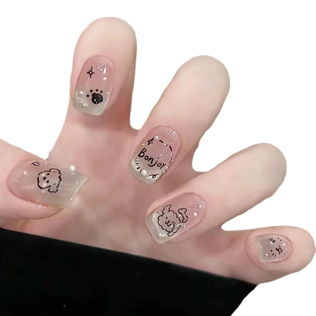 Verspielt Cartoon Nagelkunst Press-On Extensions Brehn