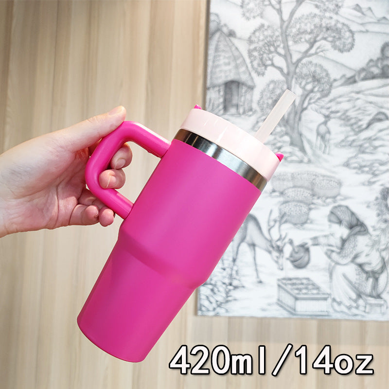 Damen Premium Getränkebecher mit ausklappbarem Strohhalm Brehn