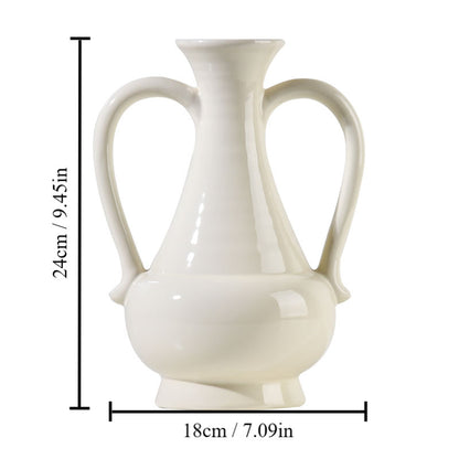 Elegante geschwungene Keramikvase