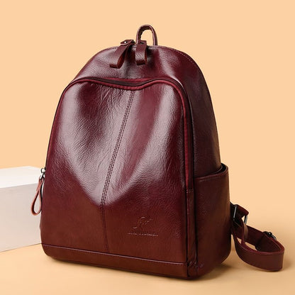 Damen Stilvolle Leder Rucksack Brehn