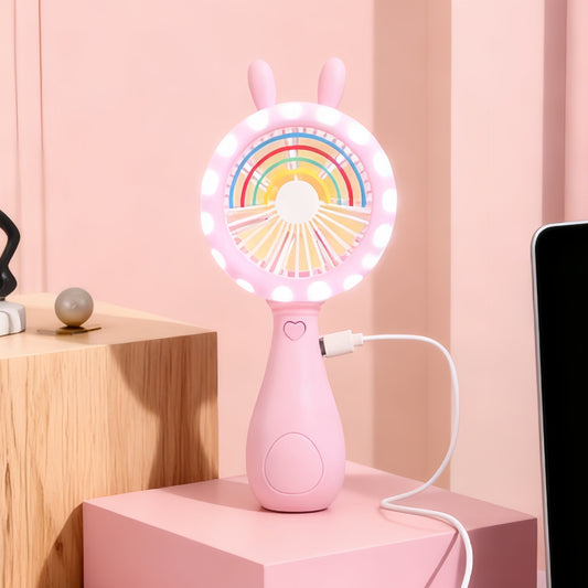 Unisex Tragbarer Handventilator mit LED-Beleuchtung Brehn