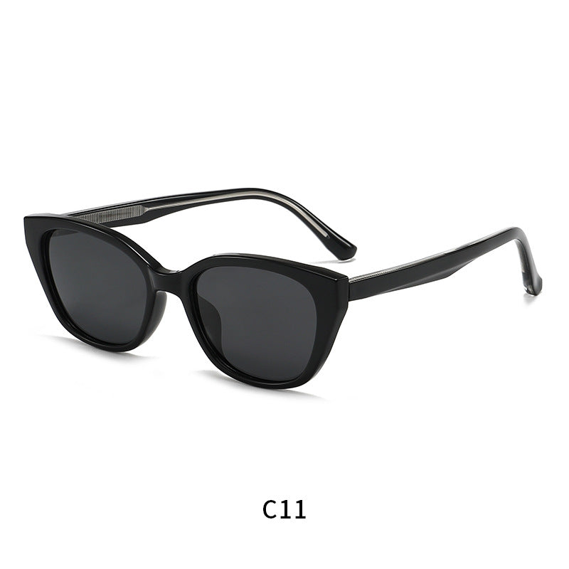 Damen modische Cat-Eye Sonnenbrille mit UV-Schutz und flexiblem Rahmen Brehn