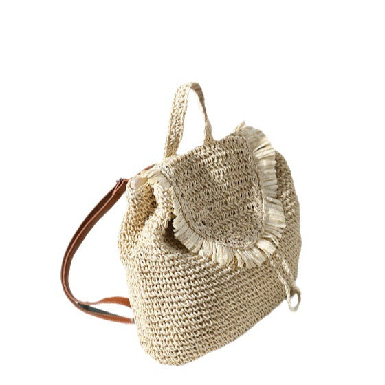 Damen Handgeknüpfte Freizeit-Rucksacktasche Brehn