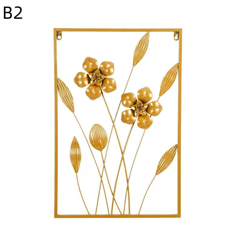 Floral Metal Wandkunst Brehn