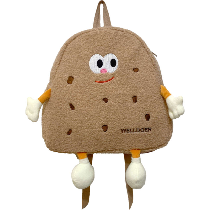 Kinderrucksack mit verspieltem Cartoon-Charakter Brehn