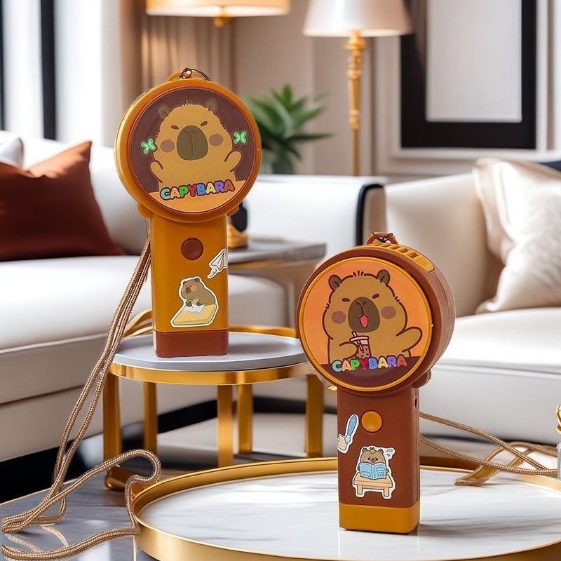 Tragbarer Usb Mini Ventilator mit Kreativem Capybara-Design Brehn