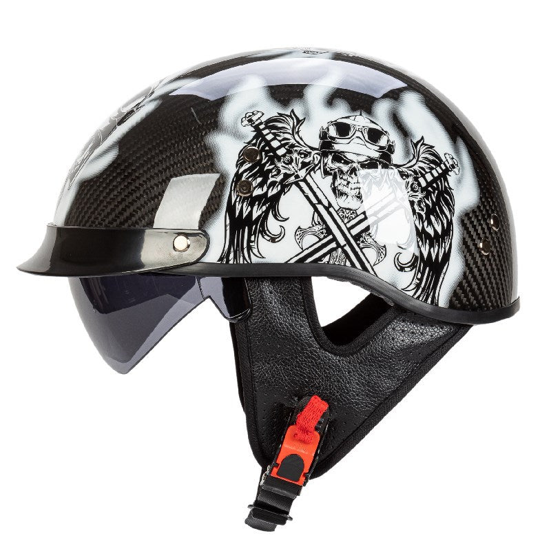 Grafisches Sicherheits-Schädel-Design Motorradhelm Brehn