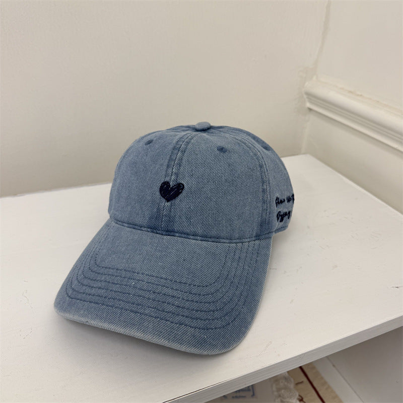 Damen Freizeit bestickte Denim Baseballmütze Brehn