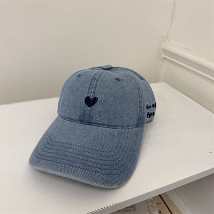 Damen Freizeit bestickte Denim Baseballmütze Brehn