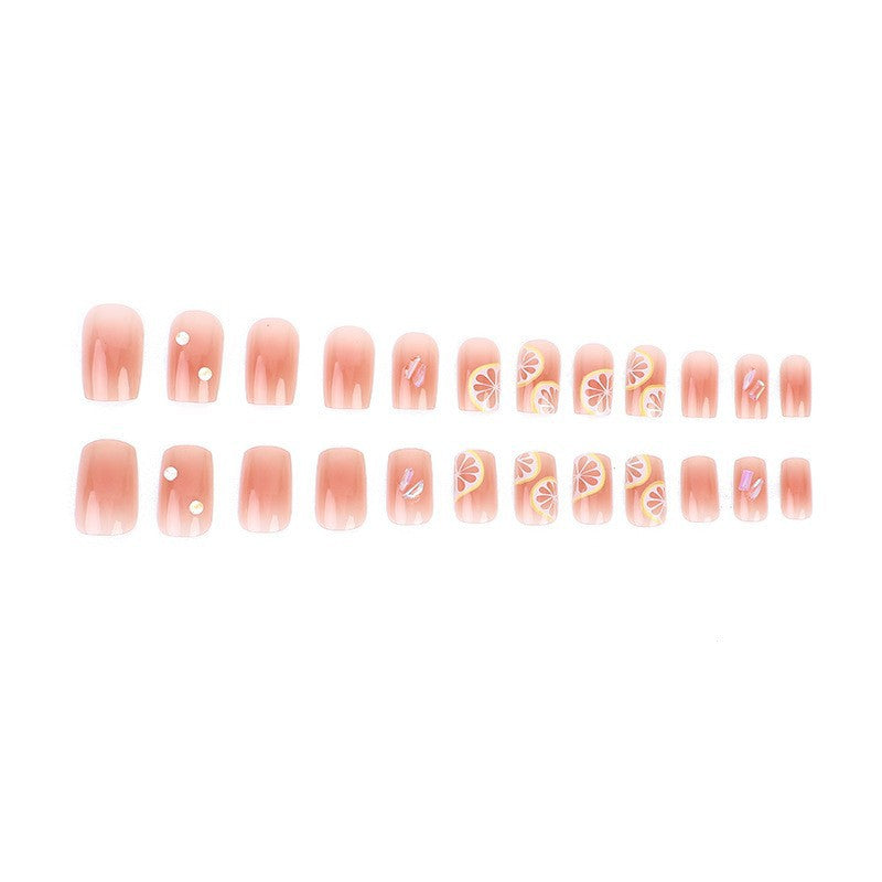 Trendy von Früchten inspirierte Nagelkunst-Set