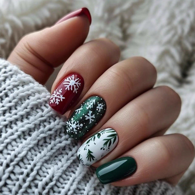 Kunstnägel Im Festlichen Winterdesign Brehn
