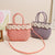 Damen Handtasche mit floralen Verzierungen Brehn