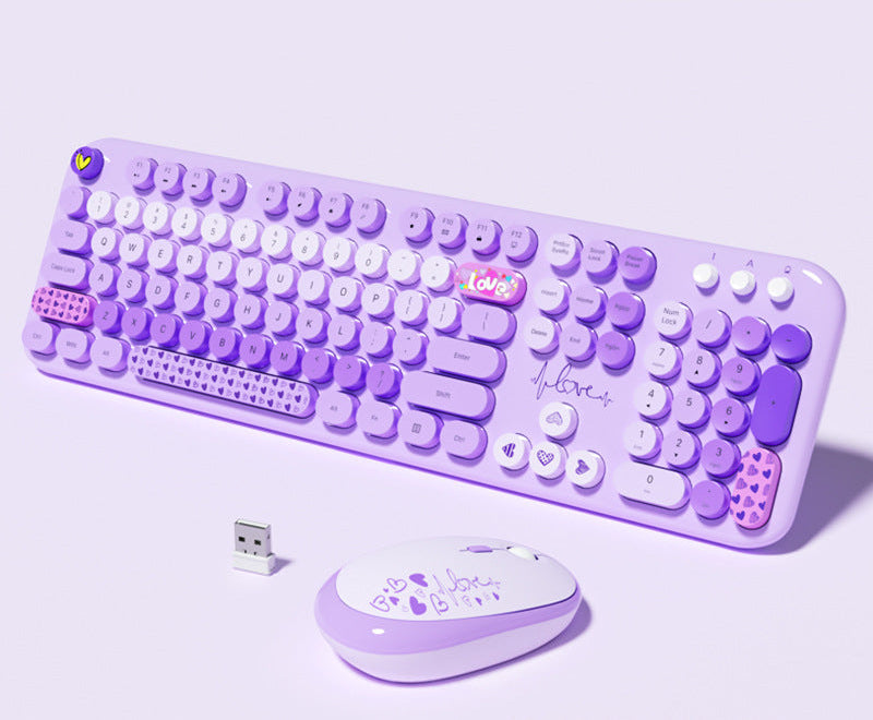 Niedliche Themen Drahtlos Tastatur und Maus Set Brehn