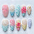 Künstlerisches vom Meer inspiriertes Muschel-Nagelkunst-Set Brehn