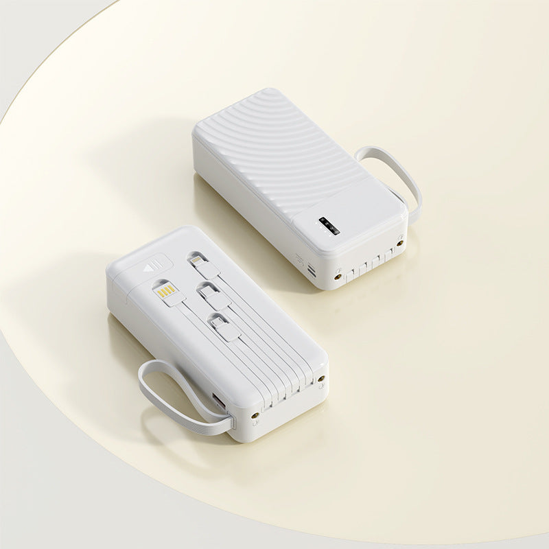 Tragbare Powerbank mit integriertem Multifunktionsladekabel Brehn