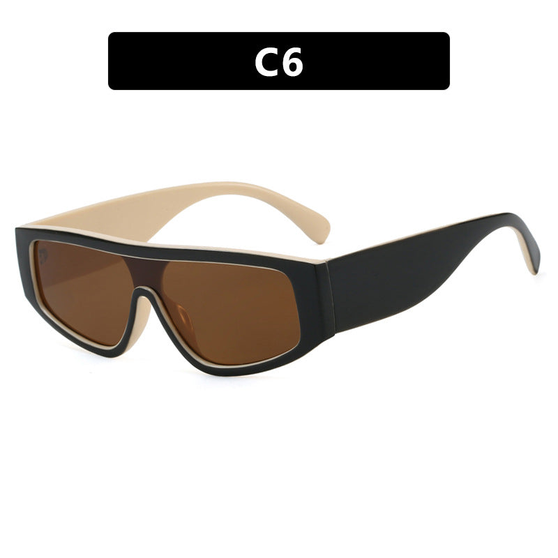 Damen modische Sportsonnenbrille mit innovativem Design und breitem Rahmen Brehn
