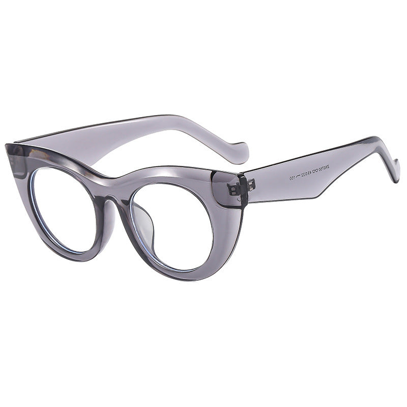 Damen Cat-Eye Sonnenbrille mit transparentem Rahmen und polarisierten Gläsern Brehn