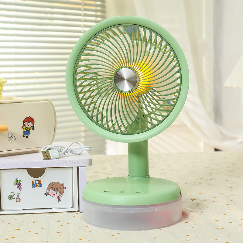 Frauen Mini Tischventilator mit LED-Beleuchtung Brehn