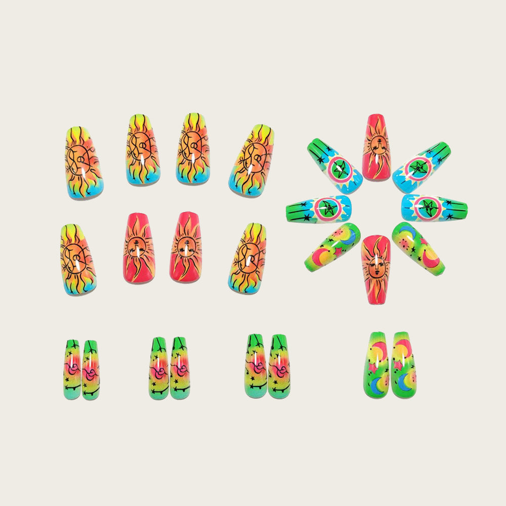 Neon Nagelkunst-Set Brehn