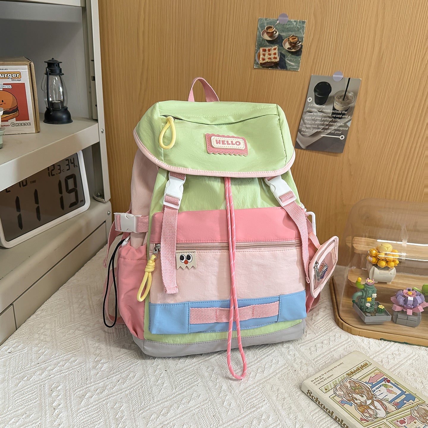 Rucksack Im Modernen Minimalistischen Stil mit Mehreren Fächern Brehn