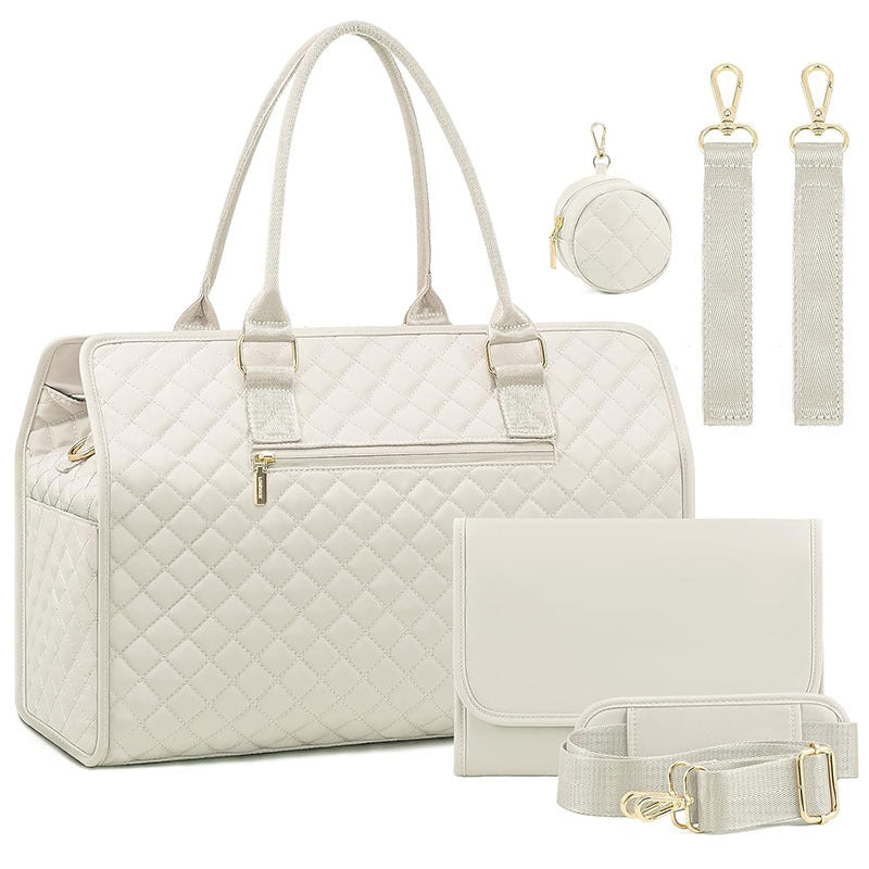Gepolsterte Handtasche mit Abnehmbarem Kosmetikbeutel und Organizer Brehn