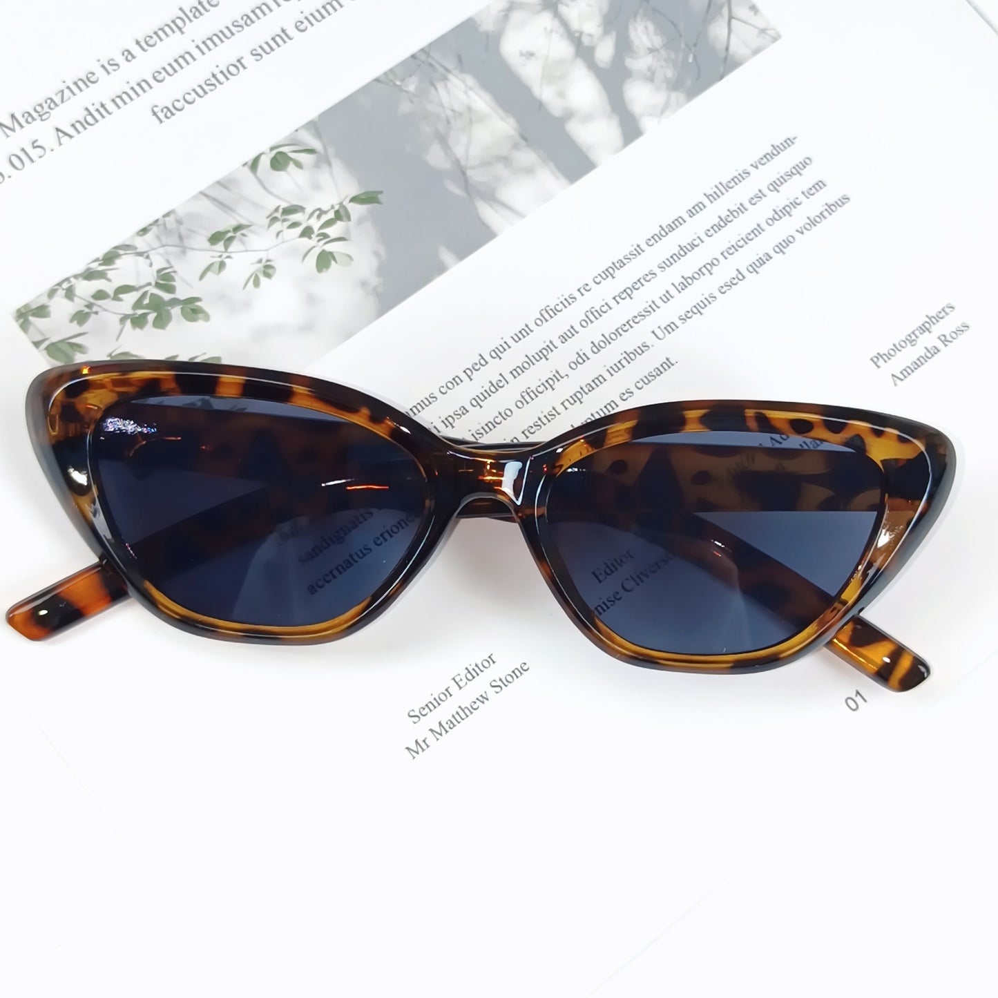 Retro inspirierte Katzenaugen-Sonnenbrille Brehn