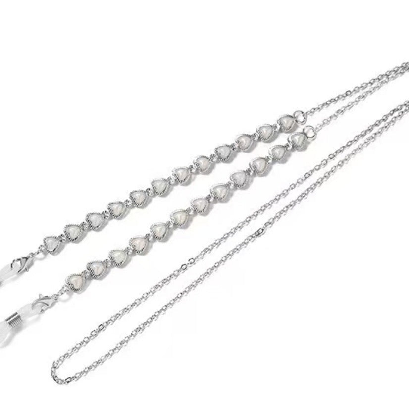 Elegante Perlen Brille Kette Brehn