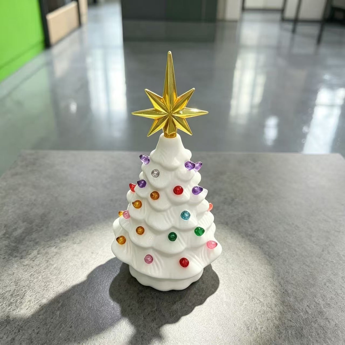Dekorative Keramische Weihnachtsbaumfigur Brehn